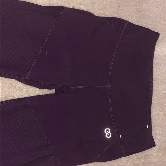 Calia by Carrie Underwood Leggings Maroon - Picture 2 of 6